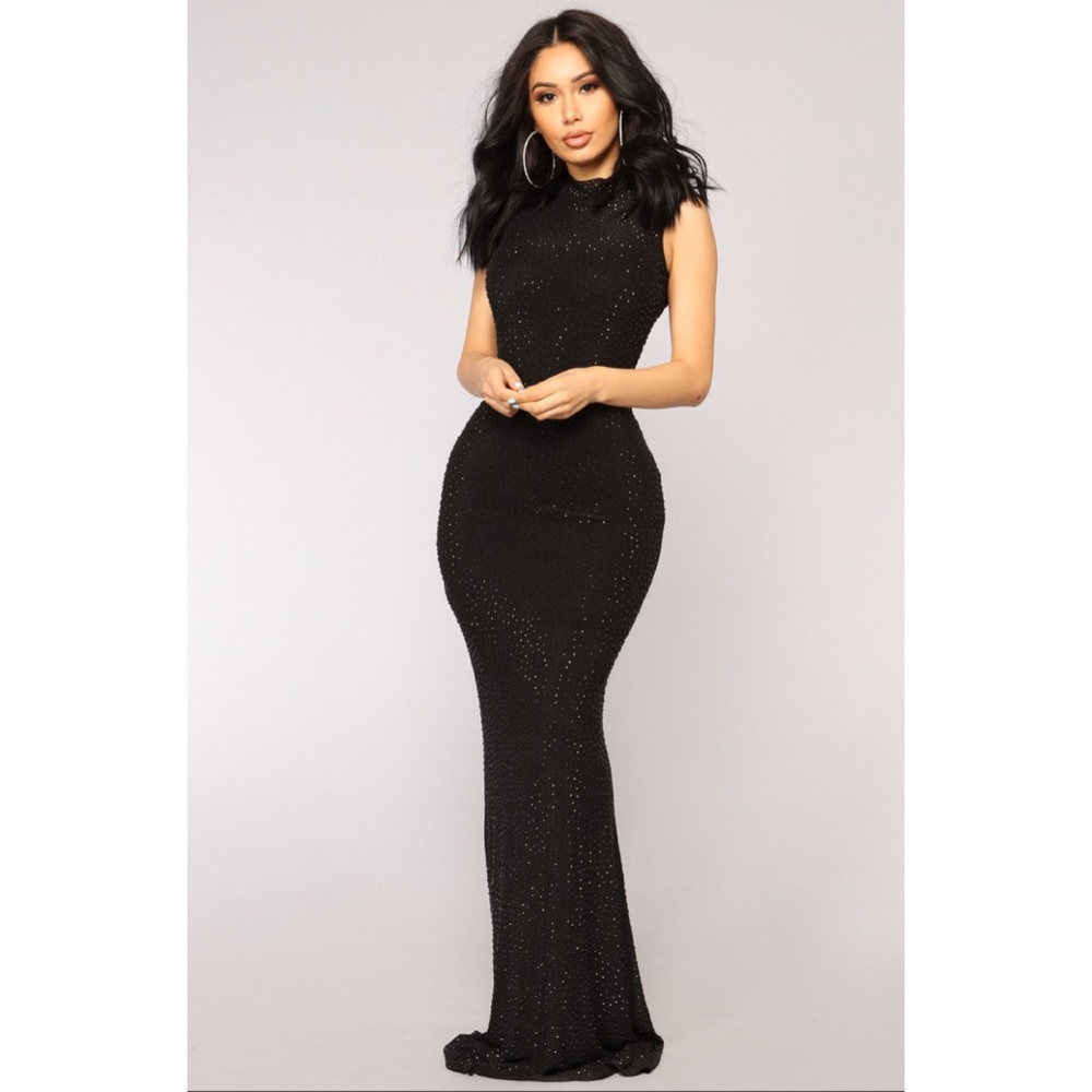 She's A Mystery Studded Dress - Large